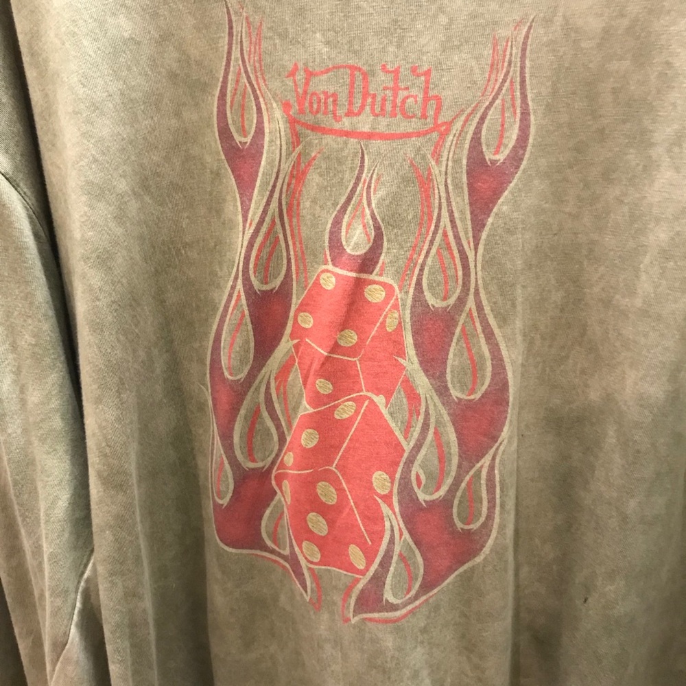 Von Dutch Vintage Flame Dice Long Sleeve Shirt